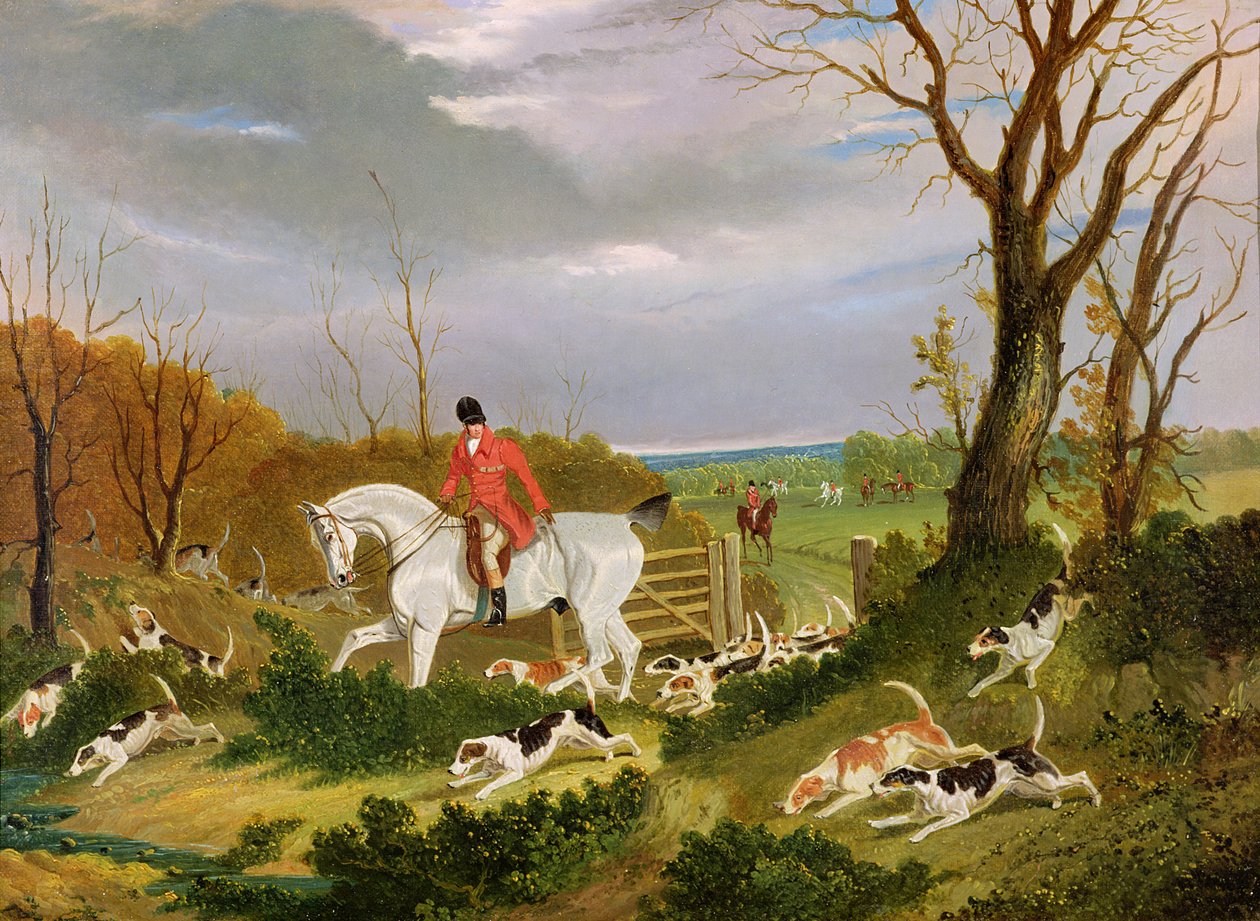The Suffolk Hunt - Going to Cover near Herringswell by John Frederick Herring Senior