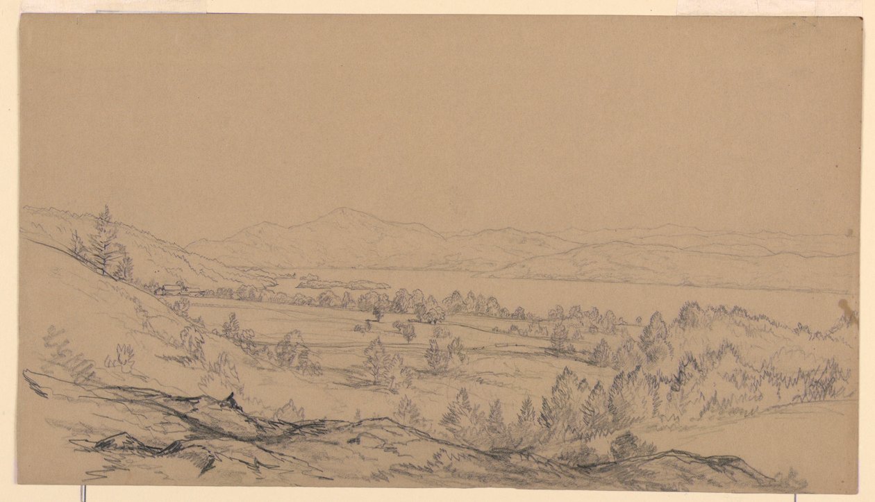 Lake George, New York, Looking Northeast, 1850–65 by John Frederick Kensett