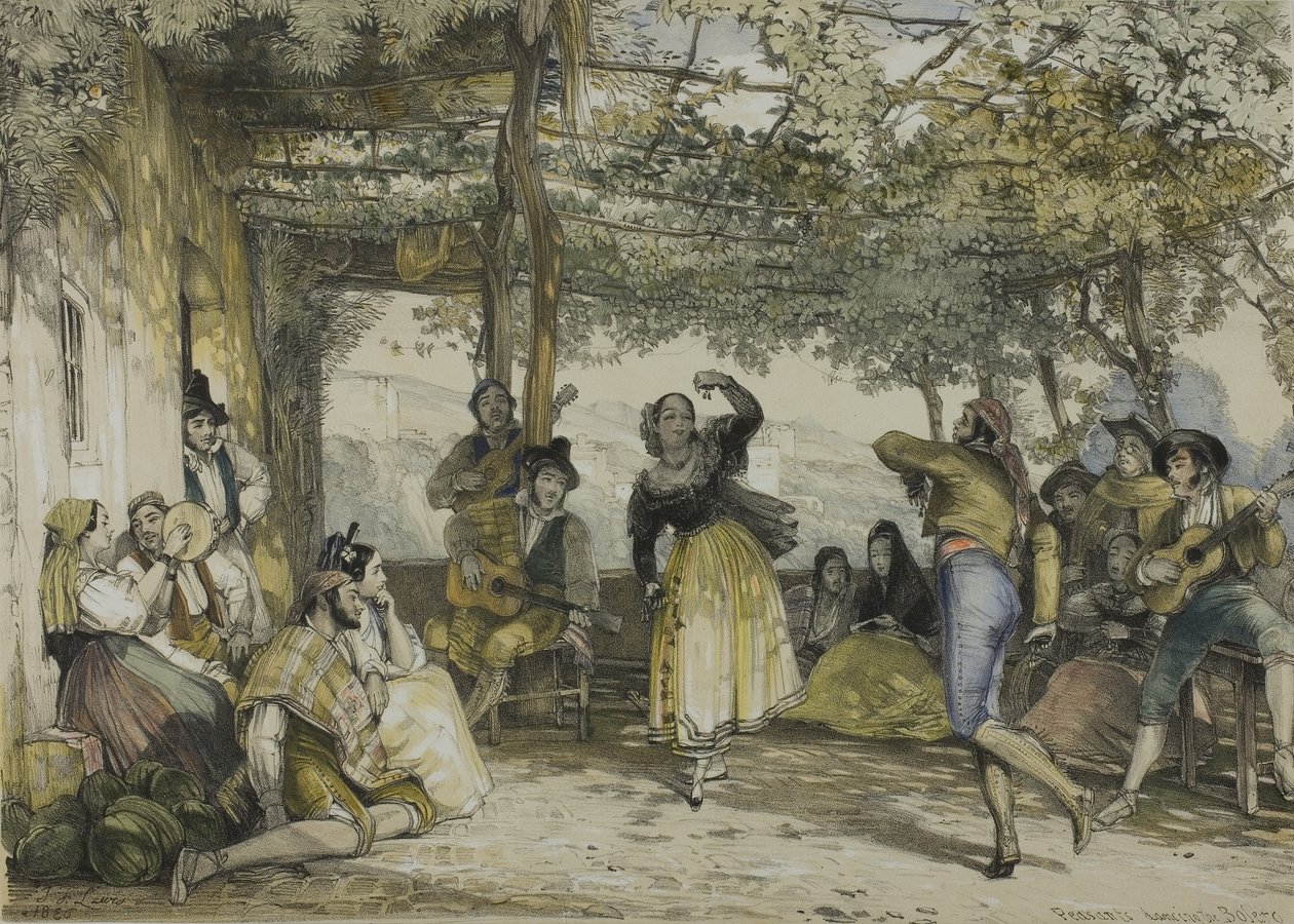 Spanish Peasants Dancing the Bolero by John Frederick Lewis