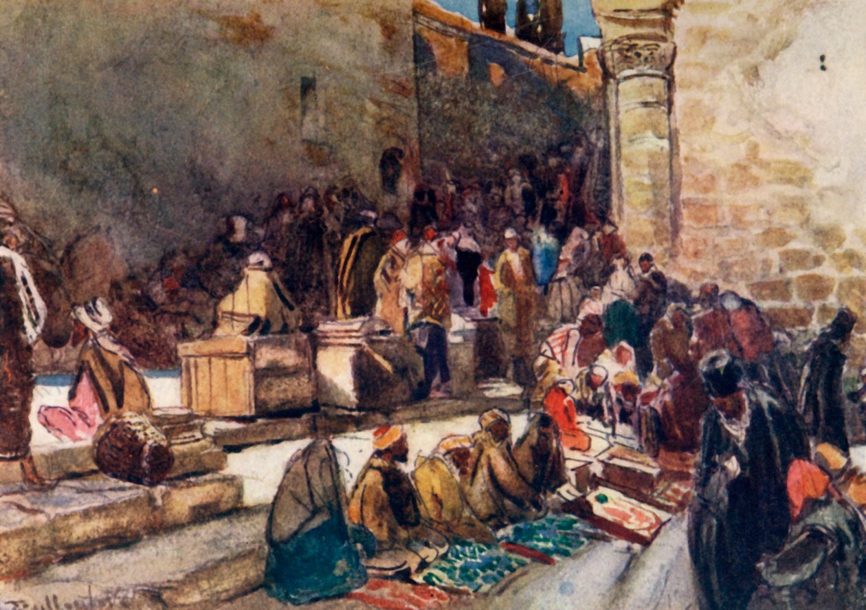 Entrance to the Forecourt of the Church of the Holy Sepulchre, Jerusalem, 1902 by John Fulleylove