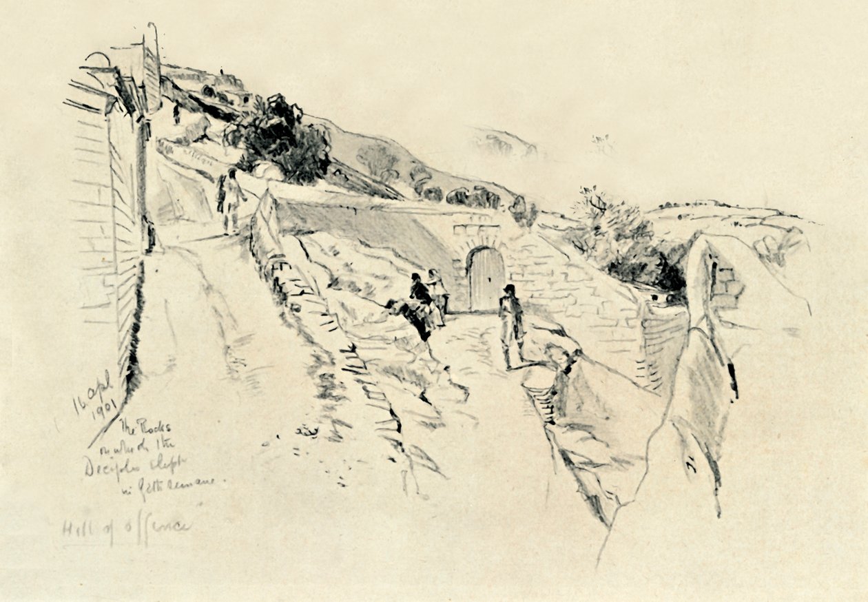 On the Mount of Olives, Where The Disciples Slept During the Agony in the Garden by John Fulleylove