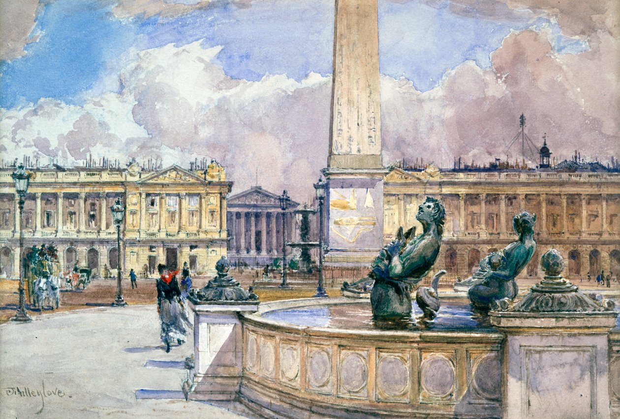 Place de la Concorde, 1847-1908 by John Fulleylove