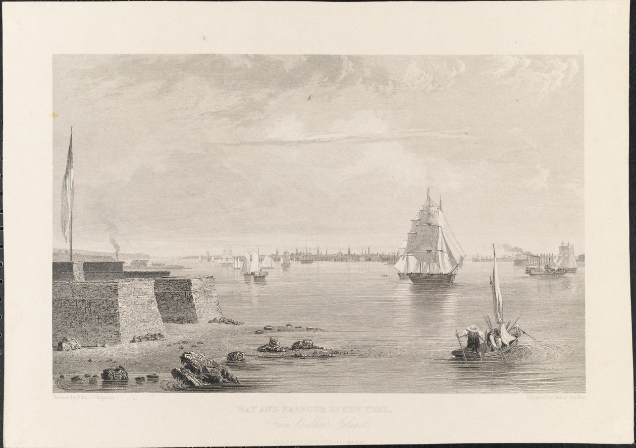 Bay and Harbour of New York from Bedlon