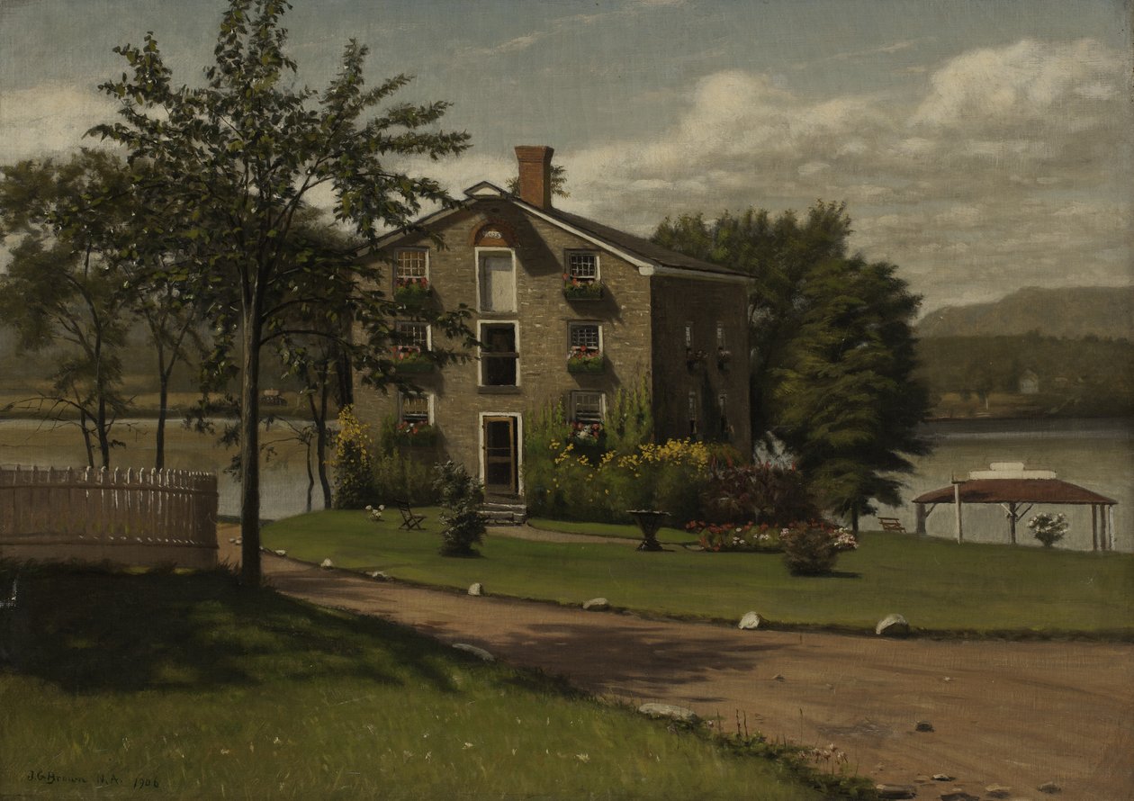 Stone House, Larrabees Point, Vermont, 1906 by John George Brown