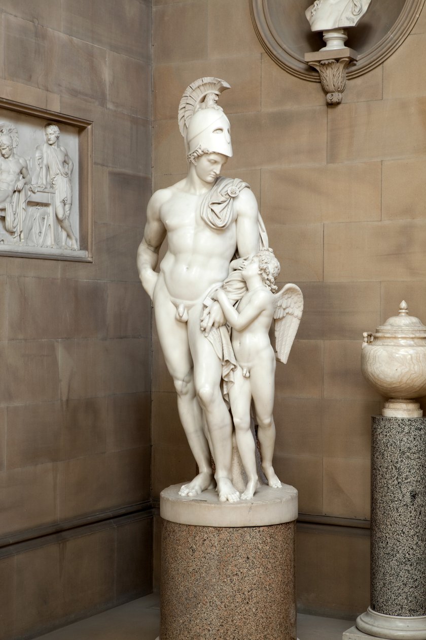 Mars restrained by Cupid by John Gibson