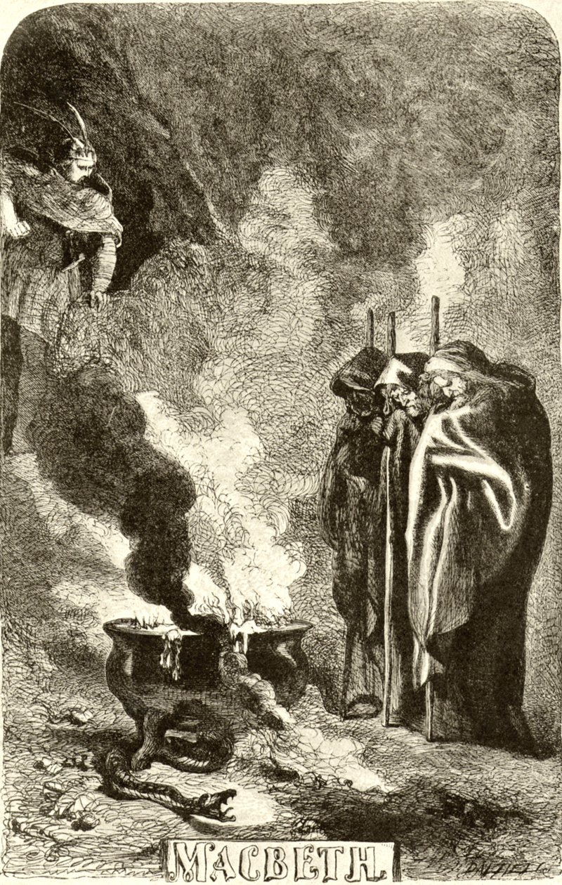 Macbeth - the three witches by John Gilbert