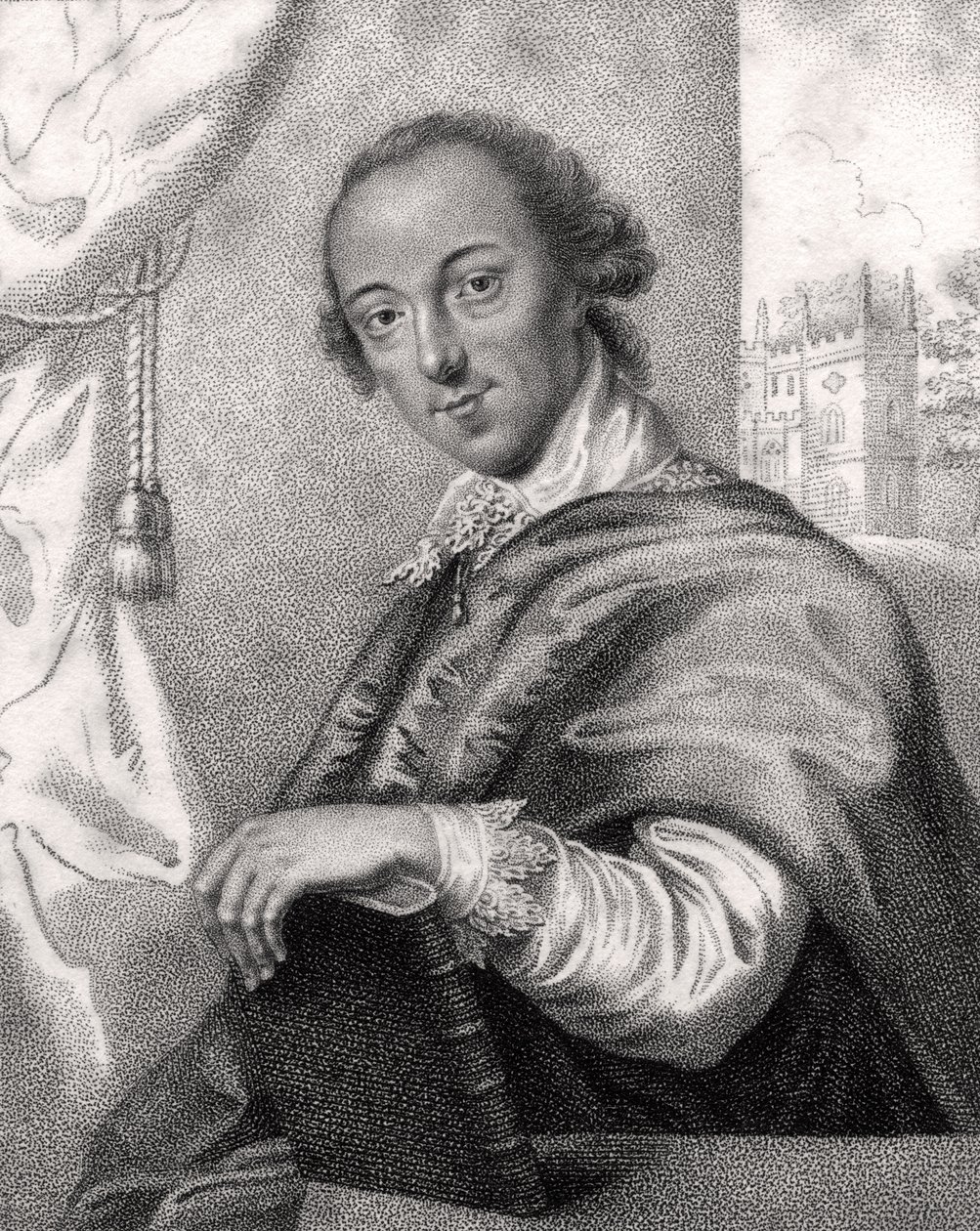 Horace Walpole, engraved by Bocquet, from 