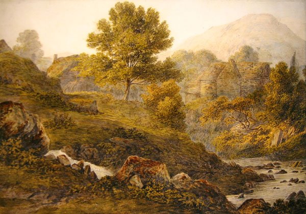 A Mountain Farmstead by John Glover