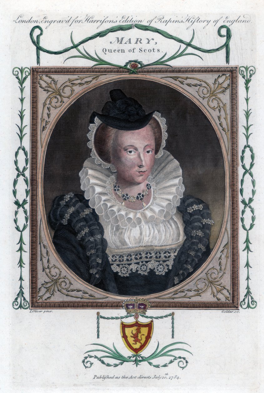 Mary I of Scotland, popularly known as Mary, Queen of Scots by John Goldar