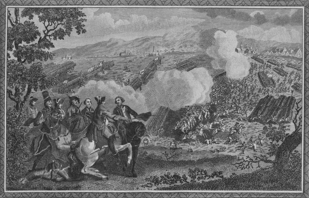 The Battle of Minden, or Thornhausen, in Westphalia...1759 by John Goldar