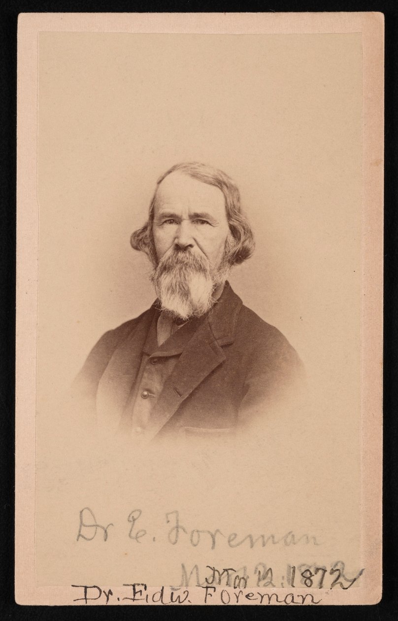 Portrait of Dr. Edward R. Foreman, March 12, 1872 by John Goldin