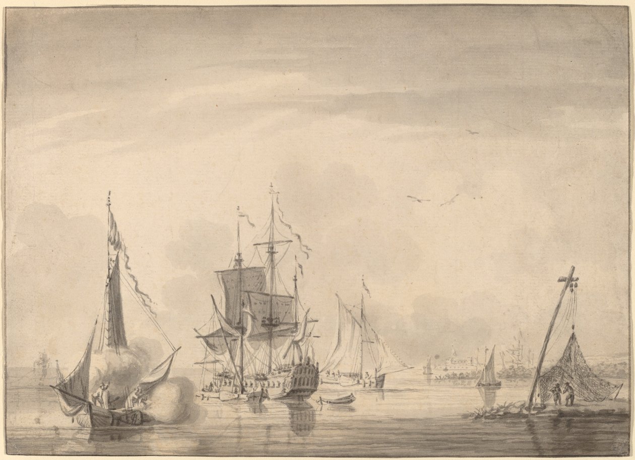 Harbor Scene by John Greenwood
