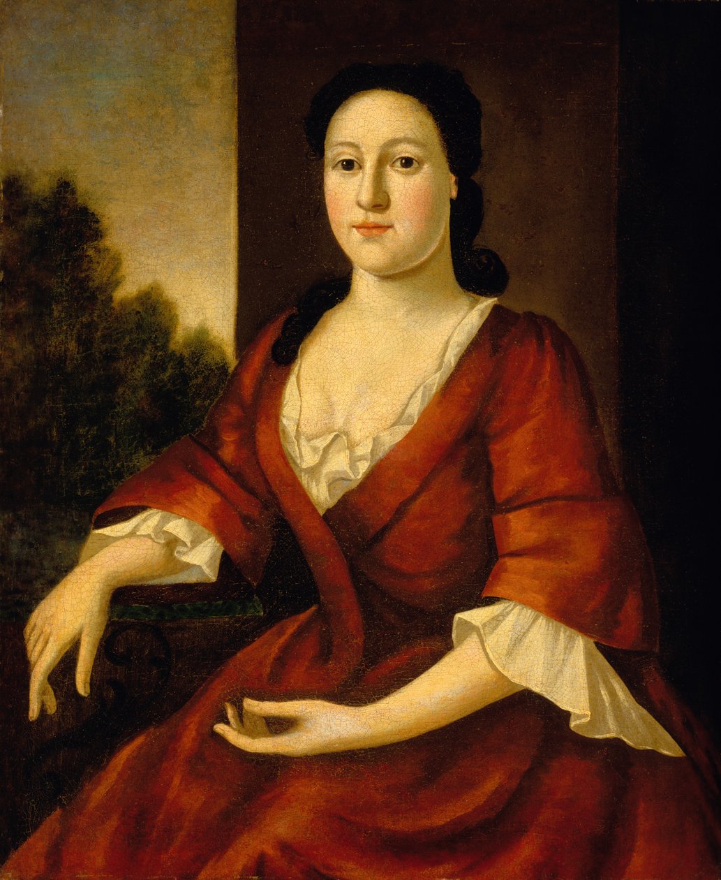 Portrait of Mrs John Greenleaf, nee Priscilla Brown by John Greenwood