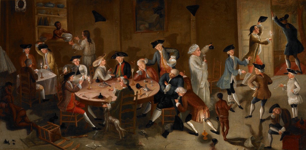 Sea Captains Carousing in Surinam, c.1752-58 by John Greenwood