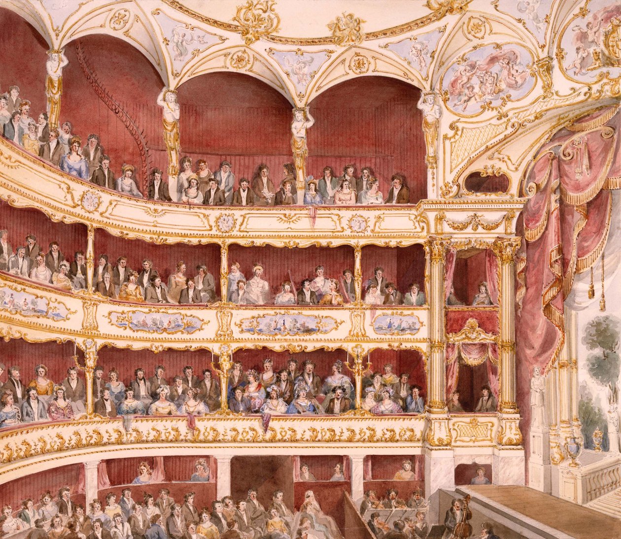 Interior of St. James Theatre, London by John Gregory Crace