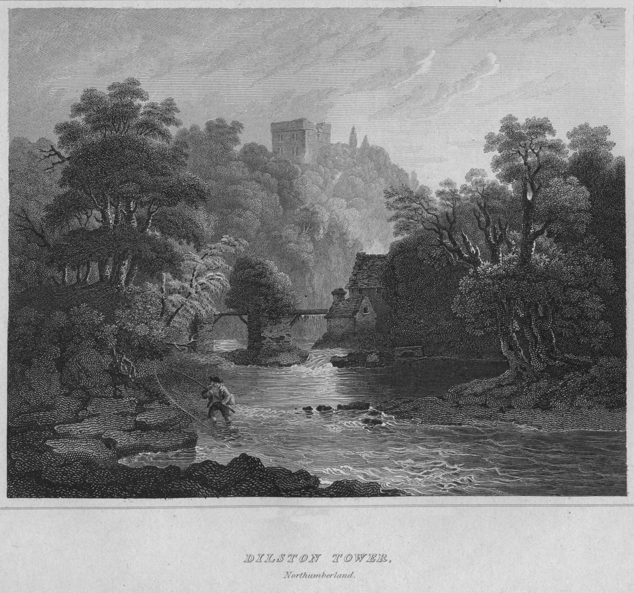 Dilston Tower, Northumberland, 1814 by John Greig