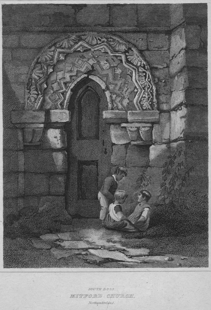 South Door - Mitford Church, Northumberland by John Greig