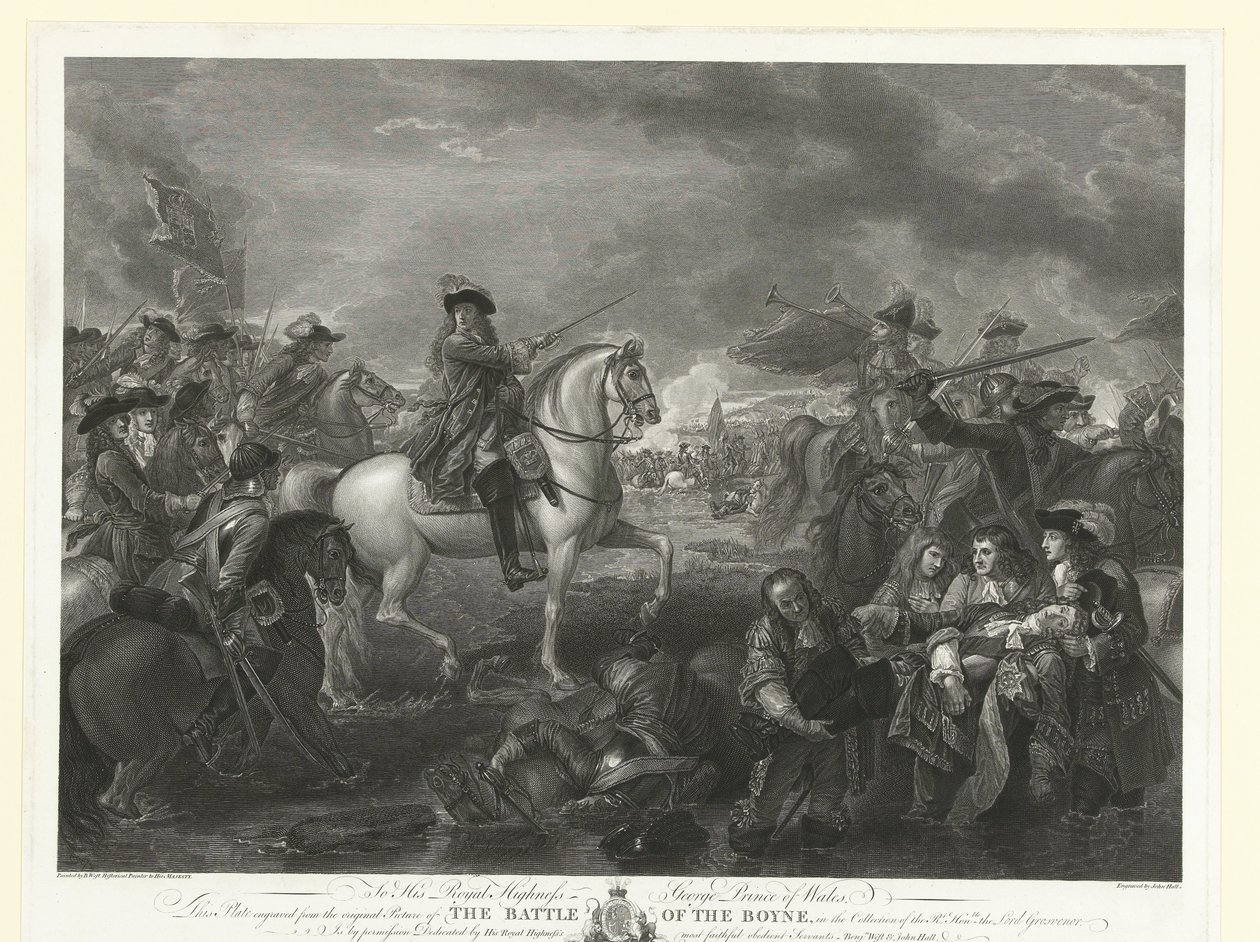 King William III During the Battle of the Boyne, 1690 by John Hall