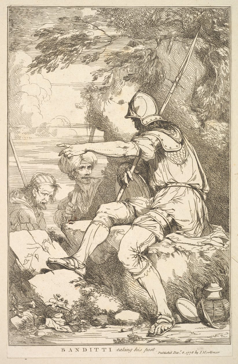 Banditti Taking His Post by John Hamilton Mortimer