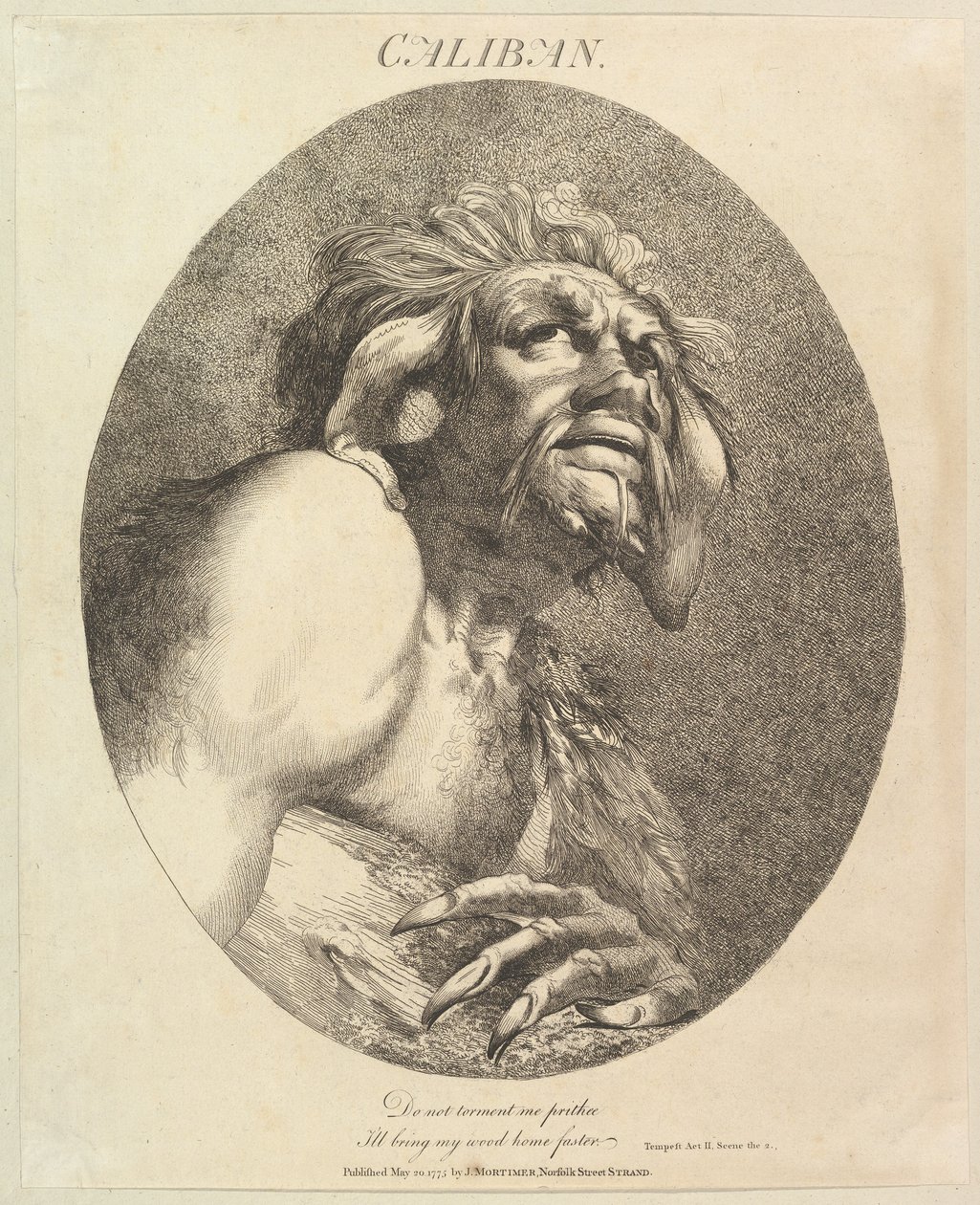 Caliban Twelve Characters from Shakespeare by John Hamilton Mortimer