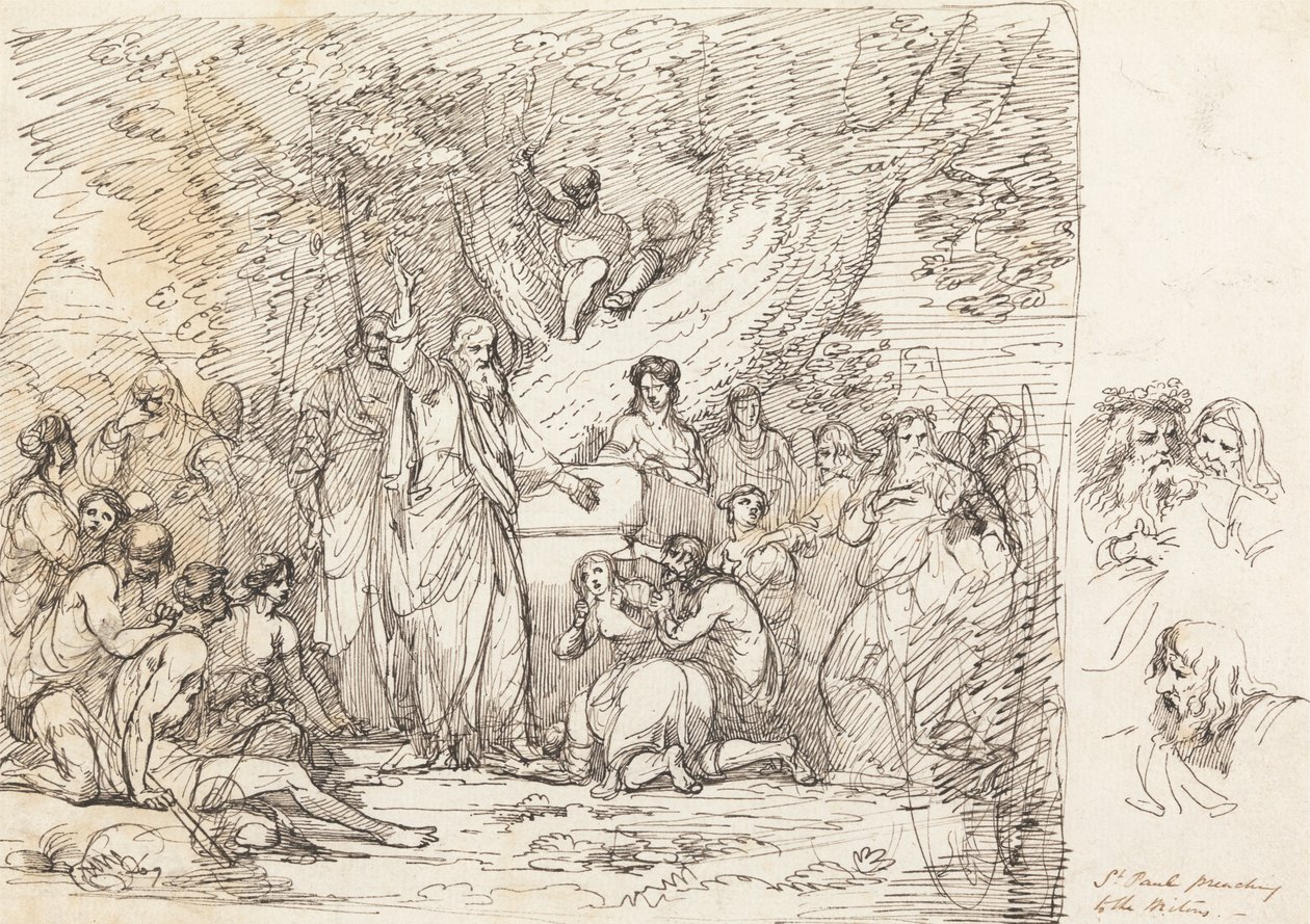 Saint Paul Preaching to the Britons by John Hamilton Mortimer