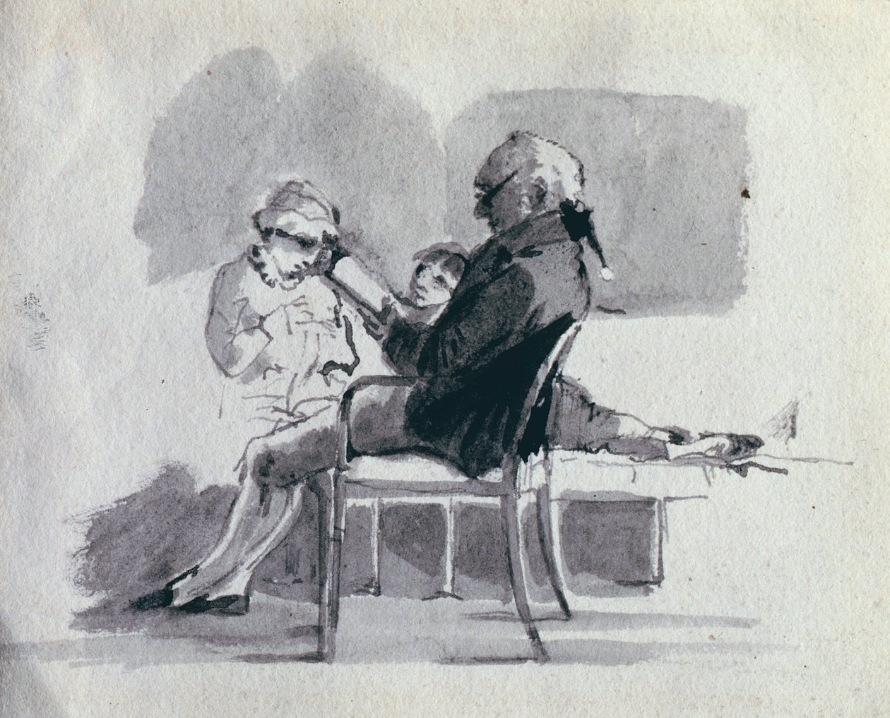 A Father Reading to his Children by John Harden