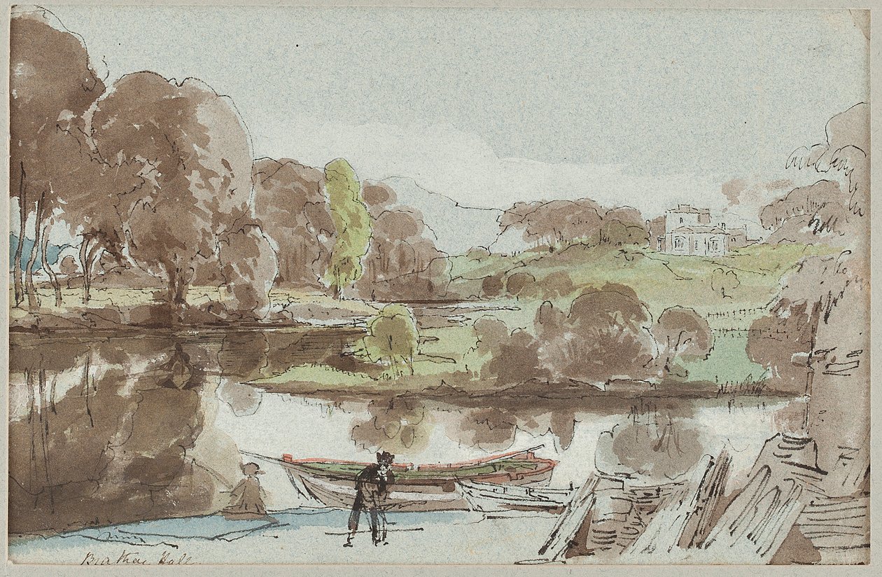 Brathay Hall from the East, Lake District, Cumbria, 1810 by John Harden