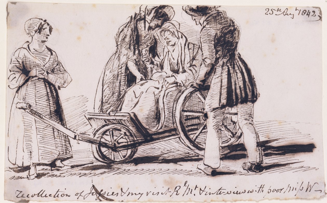 Dorothy Wordsworth in a Wheelchair by John Harden