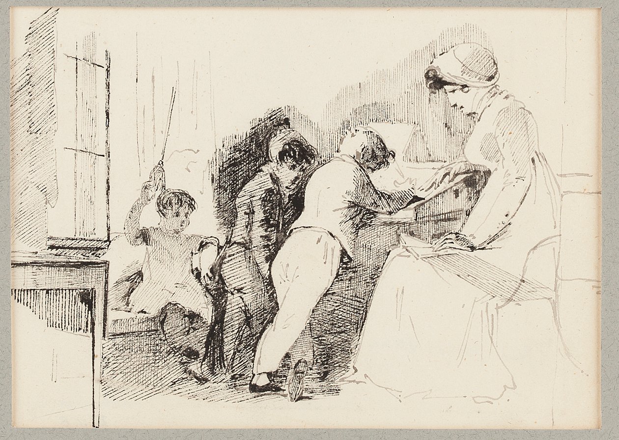 Jessy, Robert, Joseph and Sophie, 1818 by John Harden