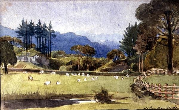 Langdale from the North Shore of Windermere by John Harden