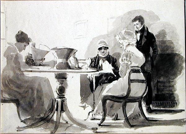 Women Making Bonnets by John Harden