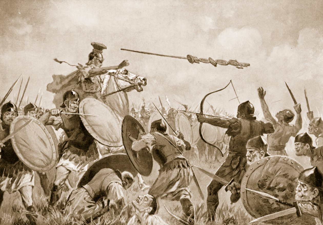 A Roman Battle with the Volscians by John Harris Valda