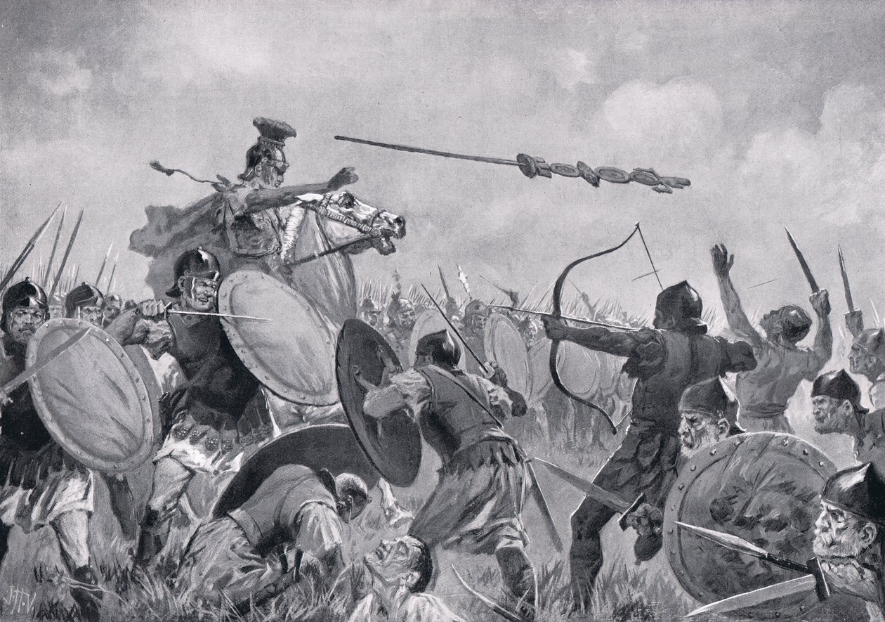 A Roman Battle with the Volscians by John Harris Valda