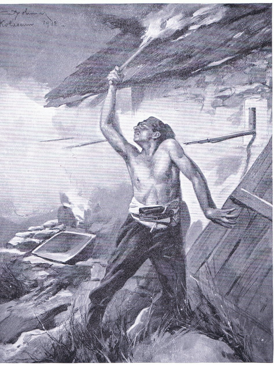 A Frontier Incident from the Balkans War 1912, from Hutchinson