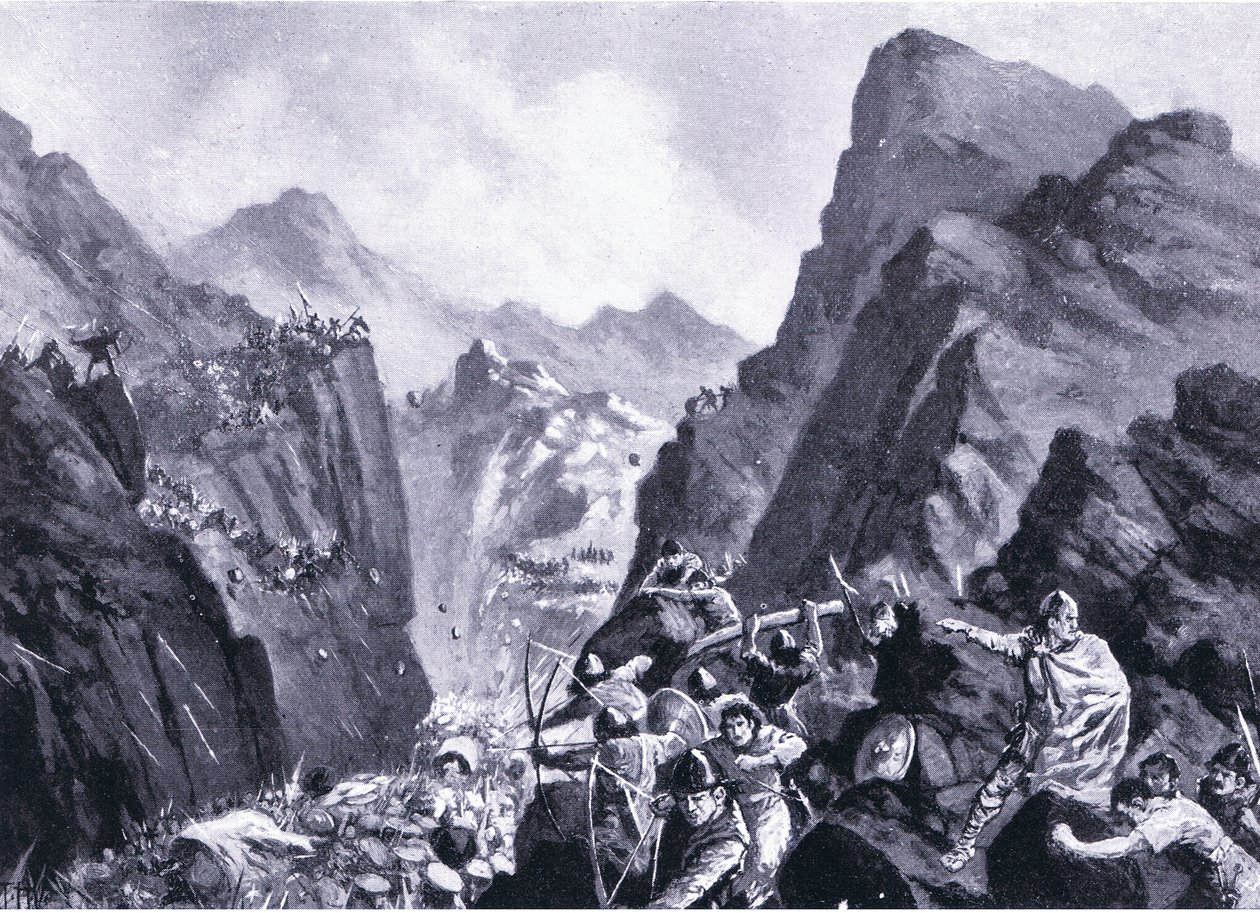 Annihilation of the Greek Army, Illustration from Hutchinson