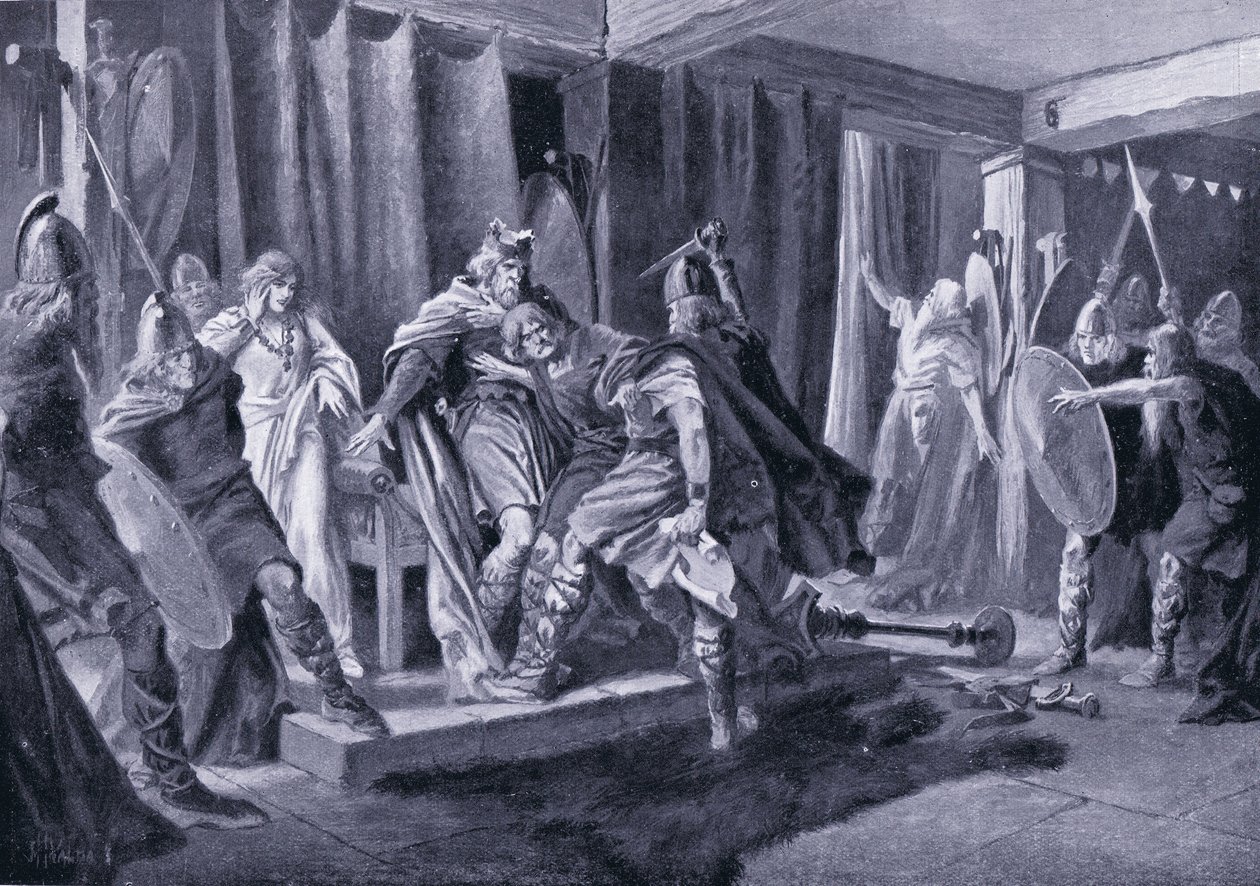 Attempted Assassination of King Edwin of Northumbria AD 626 by John Harris Valda