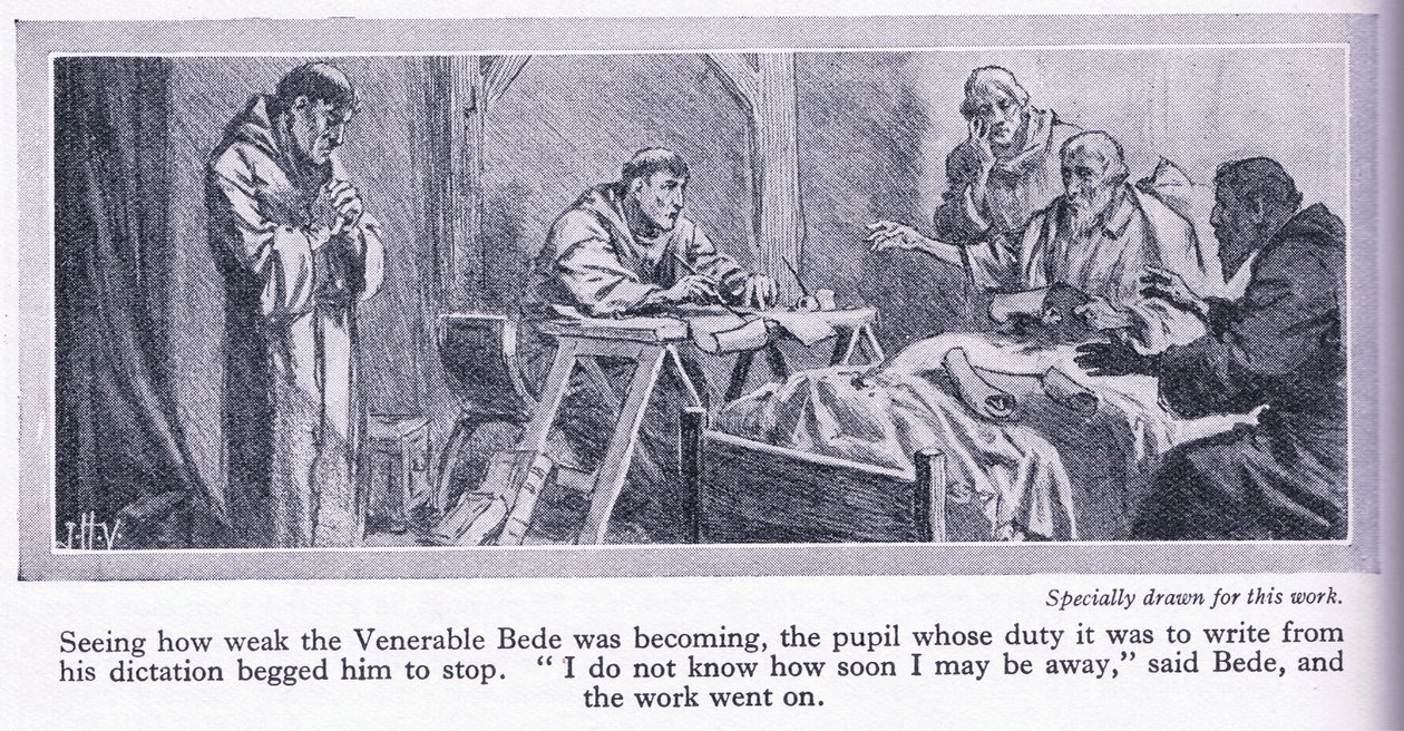 The Final Days of the Venerable Bede Translating the Gospel of St John into English 735 AD by John Harris Valda