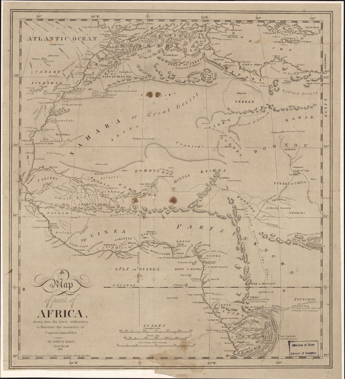 A Map of Part of Africa by John Hartshorne