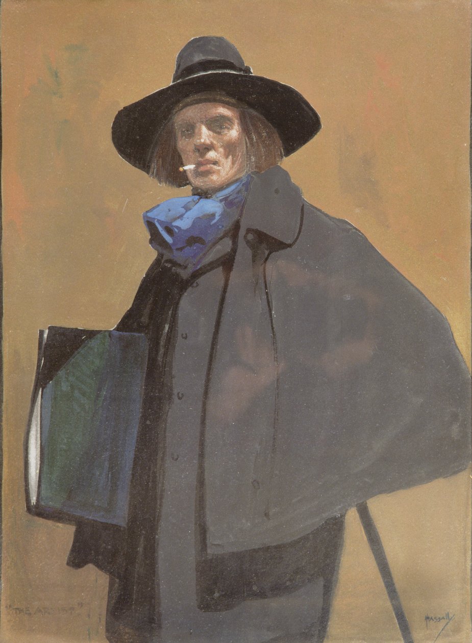 Portrait of the Artist (c.1910) by John Hassall