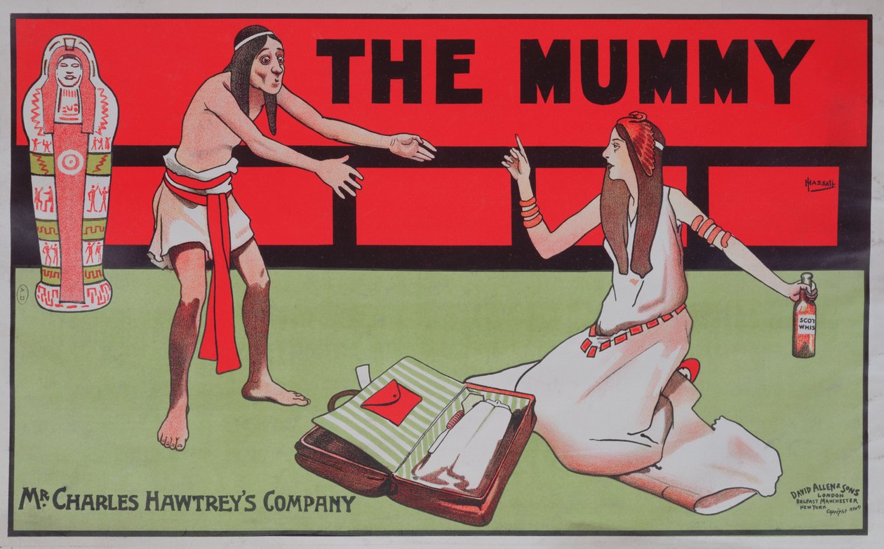 Poster advertising whiskey manufactured by the Charles Hawtrey company, c.1900 by John Hassall