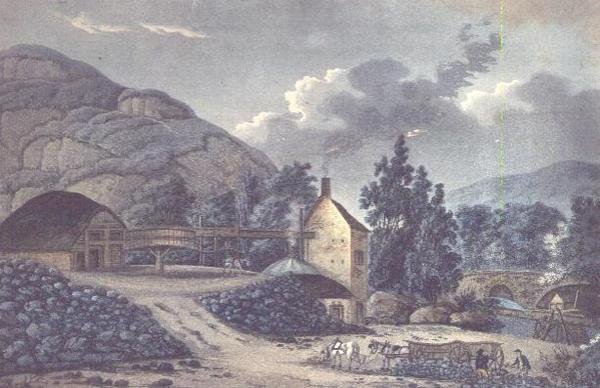 Coal Works - a view near Neath in Glamorganshire, South Wales by John Hassell