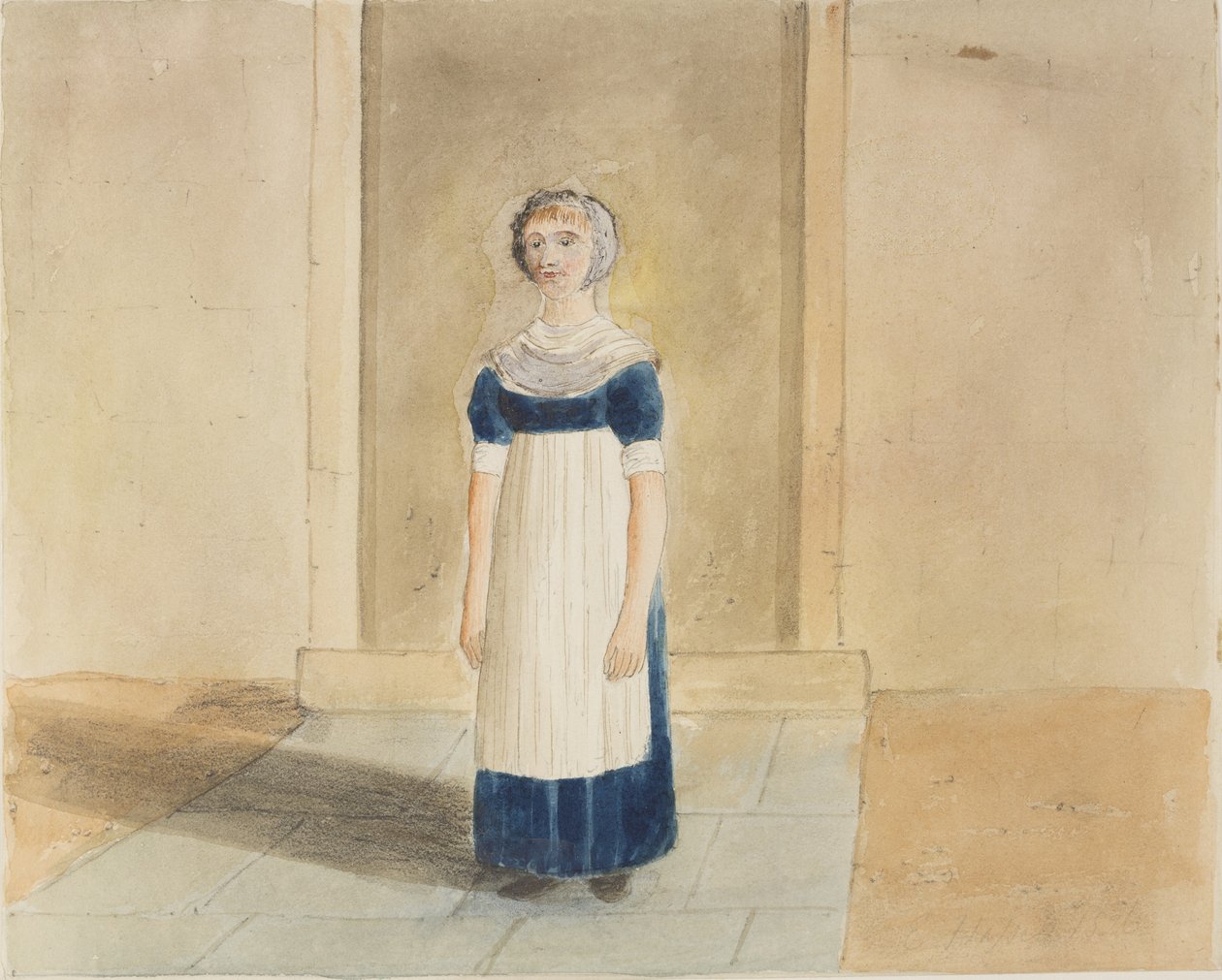 Portrait of a Pupil from St Georges Charity School for Girls, King Street, Southwark, now known as Newcomen Street, 1826 by John Hassell