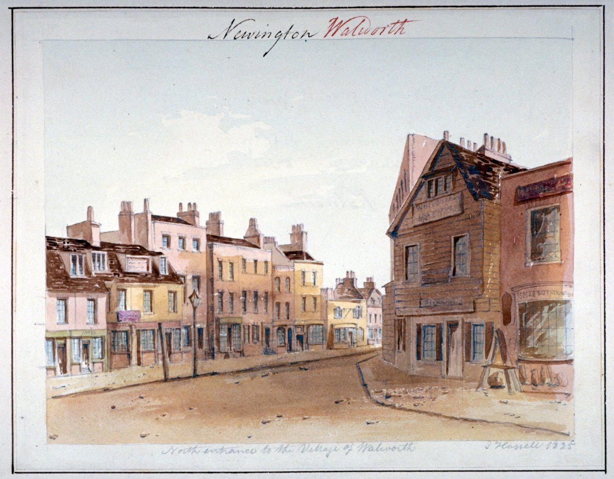 View of Walworth Village, Southwark, from the North Entrance, London by John Hassell