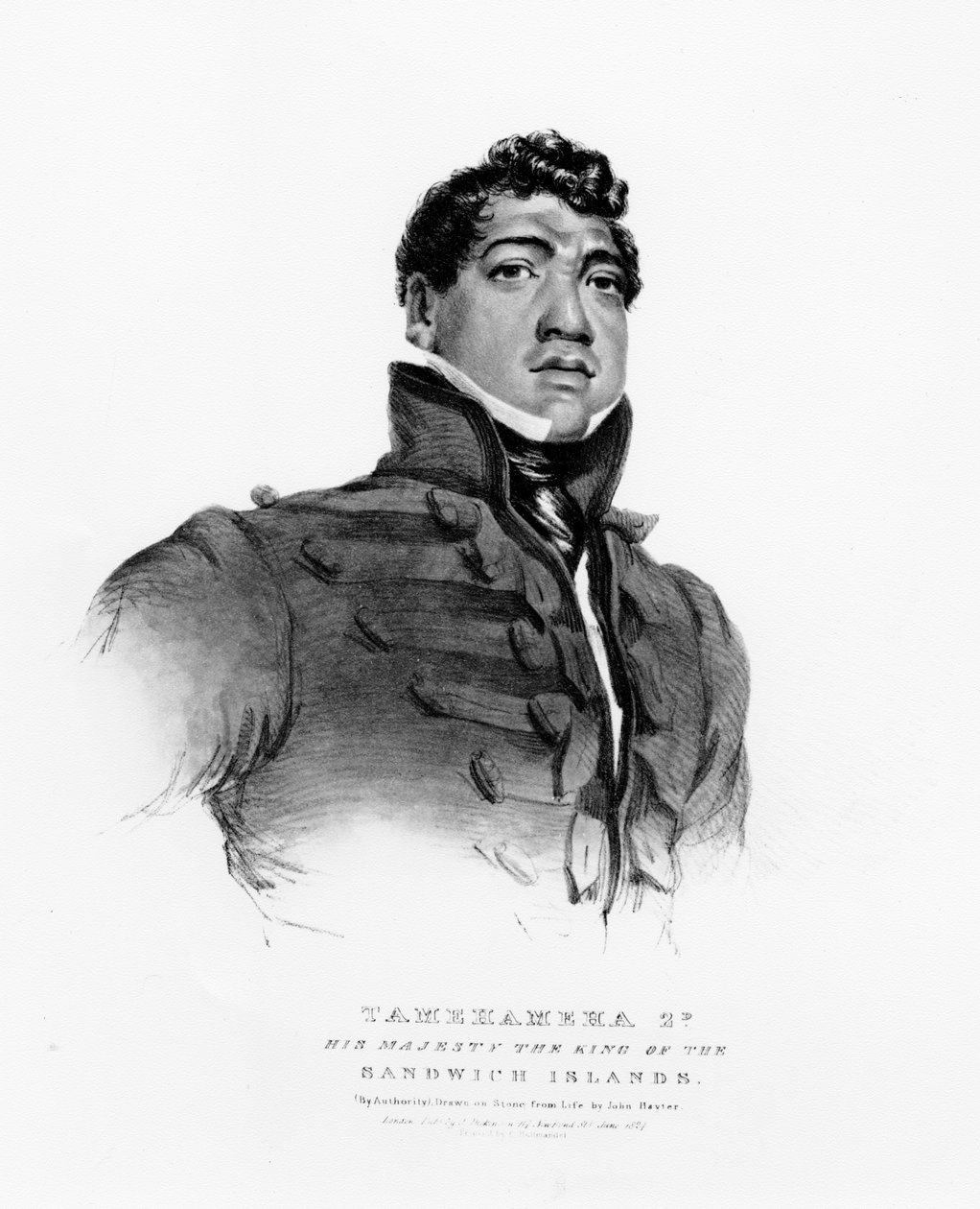 Tamehameha II, His Majesty the King of the Sandwich Islands by John Hayter