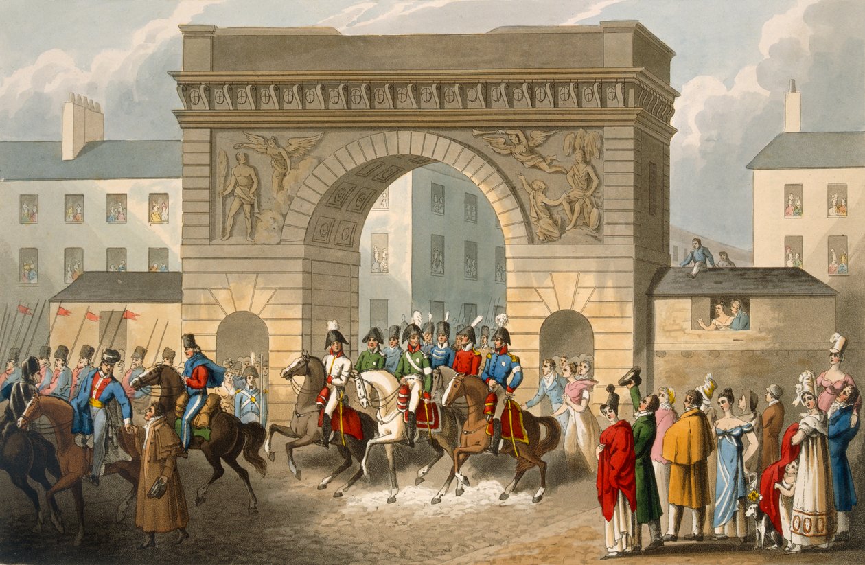 Entrance of the Allies into Paris (engraved by Matthew Dubourg) by John Heaviside Clark