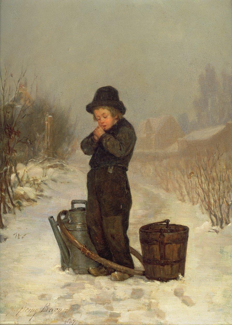 Warming His Hands by John Henry Frederick Bacon