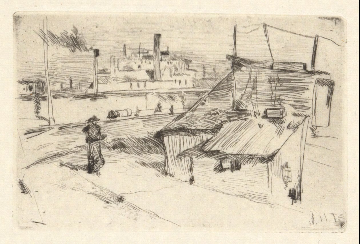 Bridgeport Shanties by John Henry Twachtman
