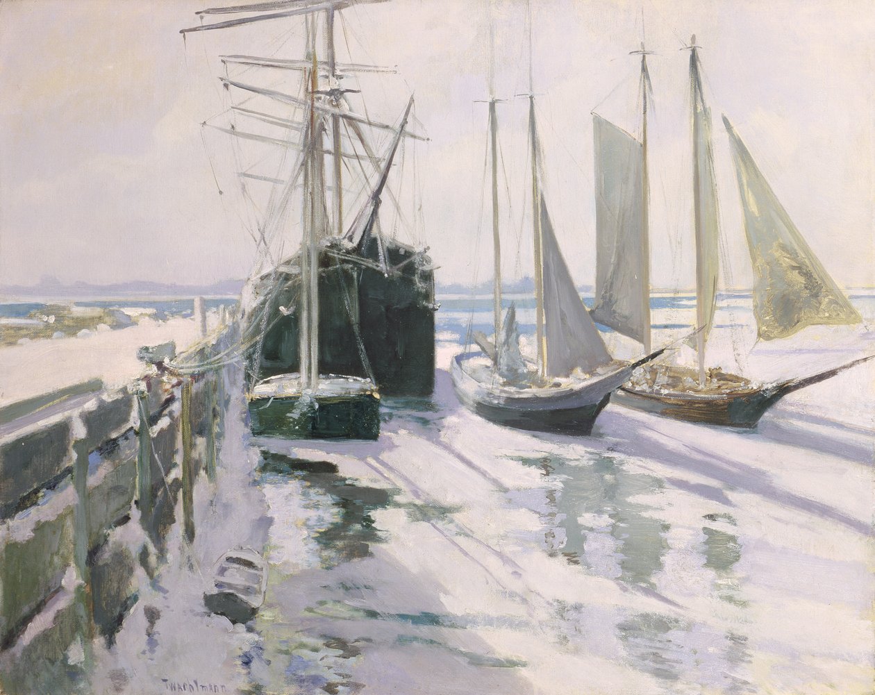 Connecticut Shore, Winter, c.1893 by John Henry Twachtman
