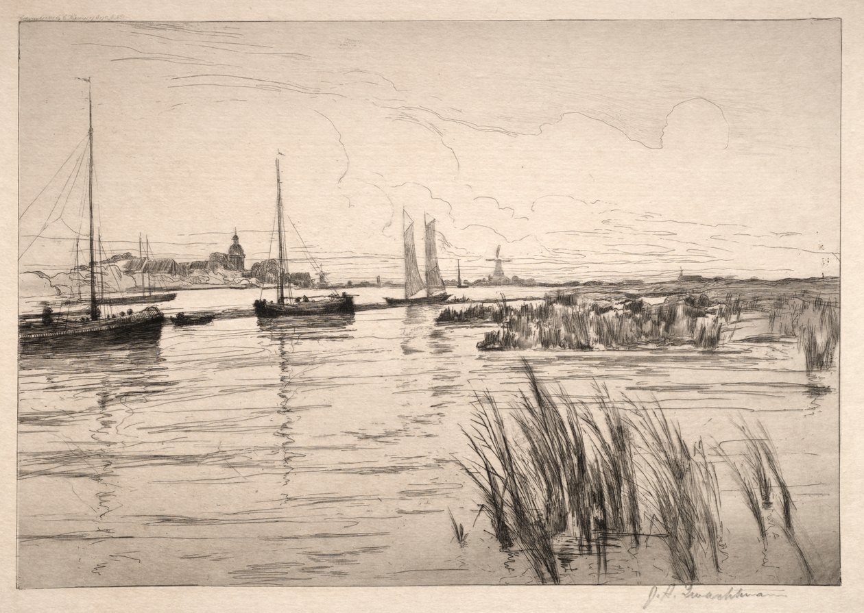 Holland Dykes by John Henry Twachtman