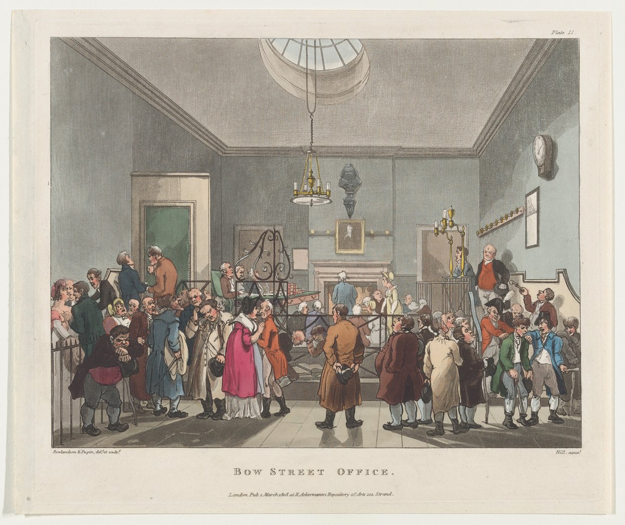 Bow Street Office, March 1, 1808 by John Hill